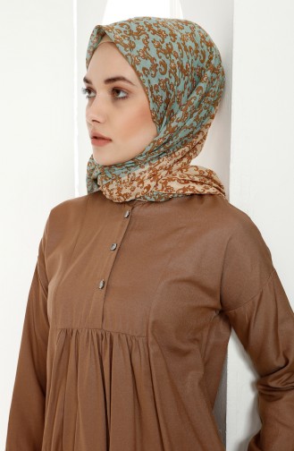 Platted Asymmetric Tunic 9014-11 Camel 9014-11