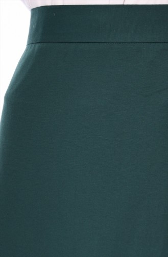 Zippered Skirt 6373-05 Emerald Green 6373-05