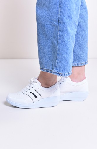 ALLFORCE Sneakers Women´s Shoes 0116-11 White Quilted 0116-11