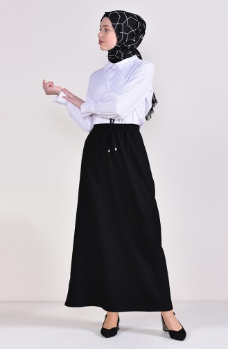 Beli Lastikli Etek 1002B-01 Siyah 1002B-01