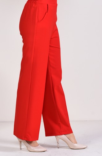Pantalon Taille élastique 2075A-04 Rouge 2075A-04