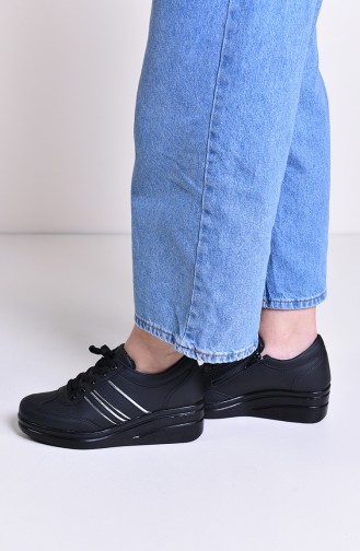 Women´s Sports Shoes 0101 Black Leather 0101