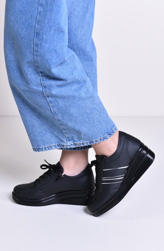 Women´s Sports Shoes 0101 Black Leather 0101