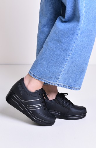 Women´s Sports Shoes 0101 Black Leather 0101