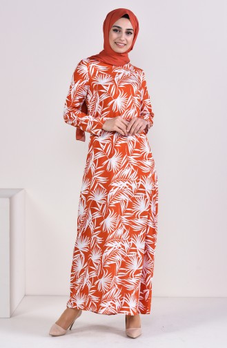 Printed Viscose Dress 6378-01 Tile 6378-01