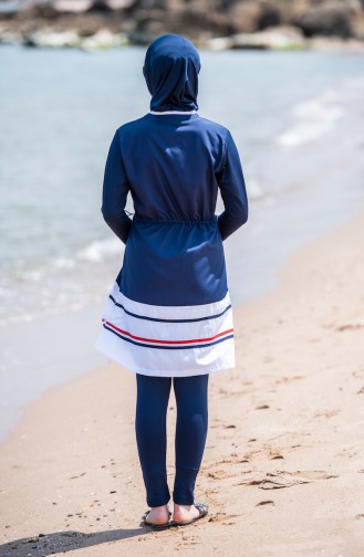 Navy Blue Swimsuit Hijab 1276-01
