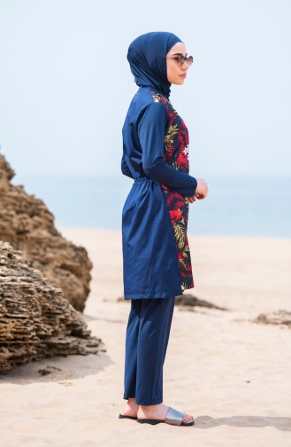 Navy Blue Swimsuit Hijab 281-01