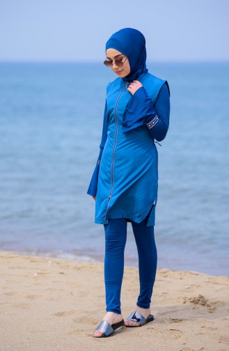 Oil Blue Swimsuit Hijab 310-03