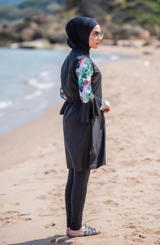 Black Swimsuit Hijab 316-01