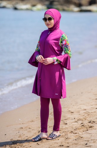 Hijab Swimsuit 316-02 Plum 316-02