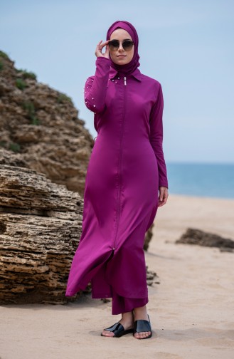 Maillot de Bain Hijab Plum 386-03