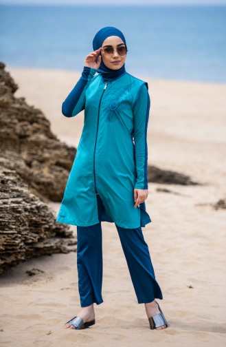 Green Swimsuit Hijab 405-02