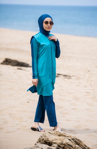 Maillot de Bain Hijab Vert 405-02