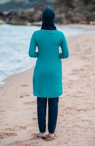 Green Swimsuit Hijab 6044-02
