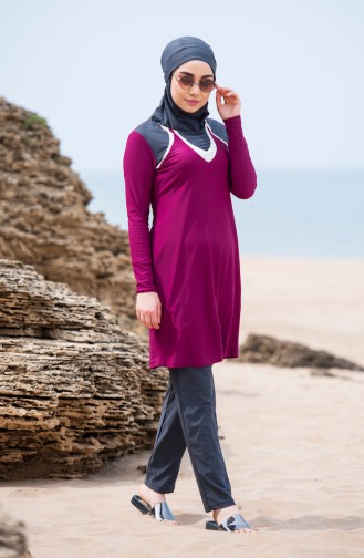 Hijab Swimsuit 6044-05 Plum 6044-05