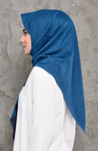 Double Sided Cotton Scarf 2231-10 Turkuaz 2231-10