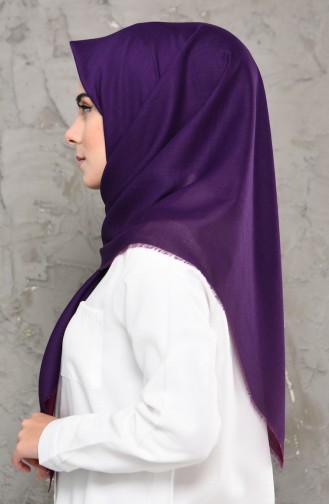 Double Sided Cotton Scarf 2231-22 Violet 2231-22