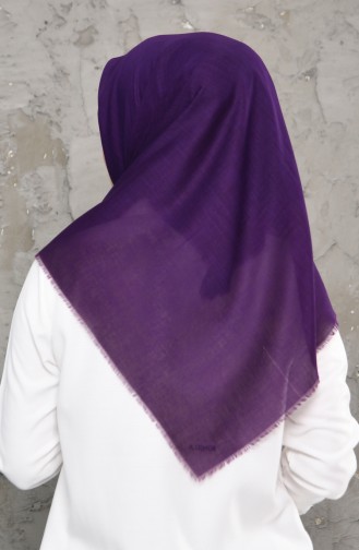 Double Sided Cotton Scarf 2231-22 Violet 2231-22
