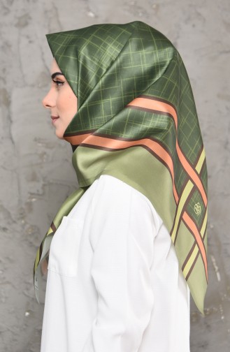 Digital Printed Taffeta Scarf 95273-01 Green 95273-01