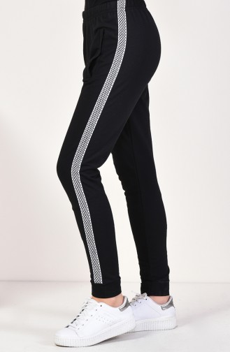 Striped Sport pants 0022-01 Black 0022-01