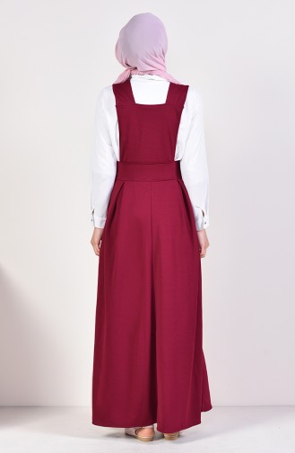 فستان بتصميم سالوبيت بدون أكمام  5514-07 لون أرجواني 5514-07