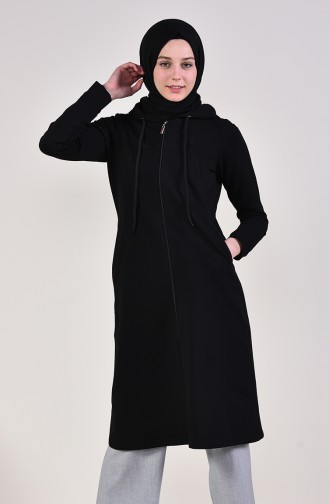 Cape mit Reissverschluss  8335-02 Schwarz 8335-02