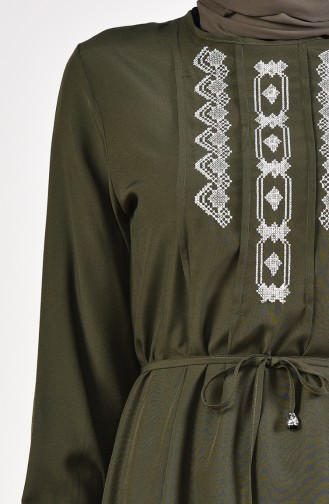 فستان أخضر حشيشي 10121-05
