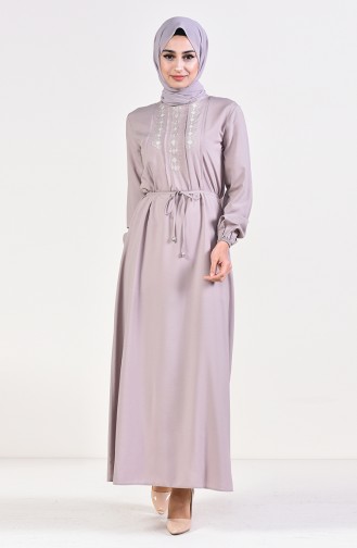 Mink Hijab Dress 10121-08