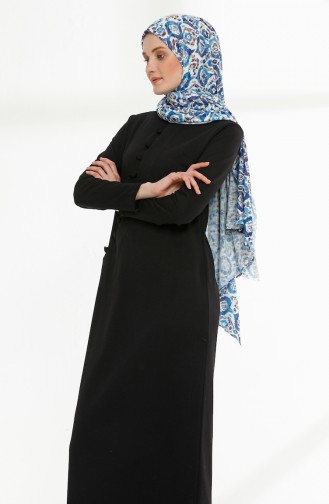 Robe Hijab Noir 3080-01