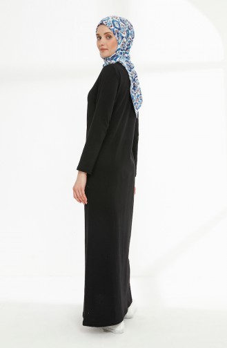 Robe Hijab Noir 3080-01