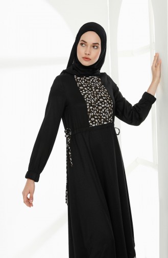 Black İslamitische Jurk 3083-01