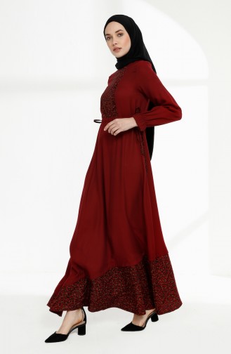 Robe Hijab Bordeaux 3083-05