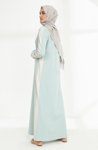 Green Hijab Dress 3095-09