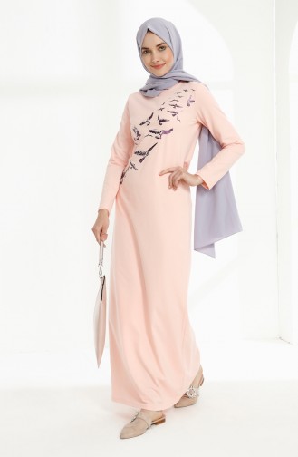 Robe Hijab Poudre 5010-04