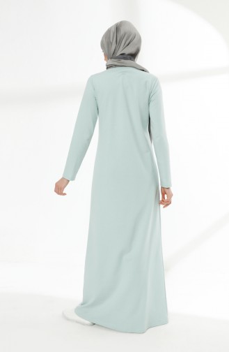 Grün Hijab Kleider 5010-05