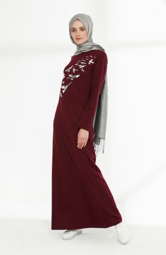 Robe Hijab Plum 5010-11