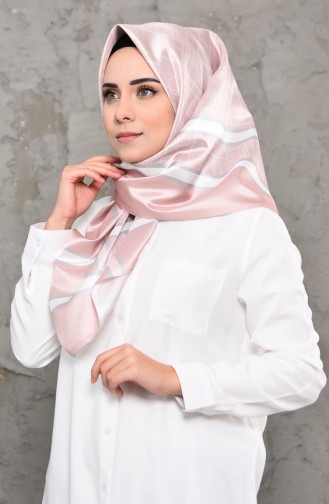 Digital Printed Taffeta Scarf 95273-02 Powder Pink 95273-02