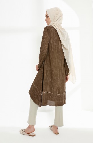 Şile Bezi Asimetrik Tunik 9022-02 Camel