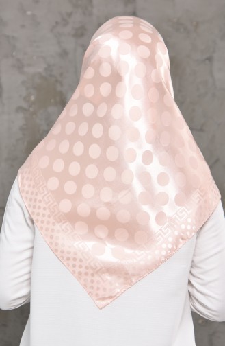 Plain Jacquard Satin Scarf 70118-02 Salmon 70118-02
