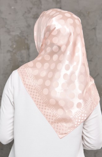 Plain Jacquard Satin Scarf 70118-02 Salmon 70118-02