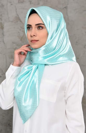 Plain Jacquard Satin Scarf 70124-04 Mint Green 70124-04