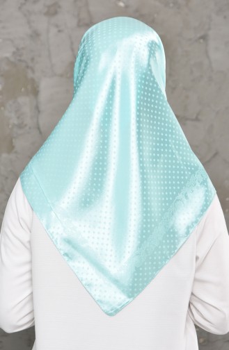 Plain Jacquard Satin Scarf 70124-04 Mint Green 70124-04