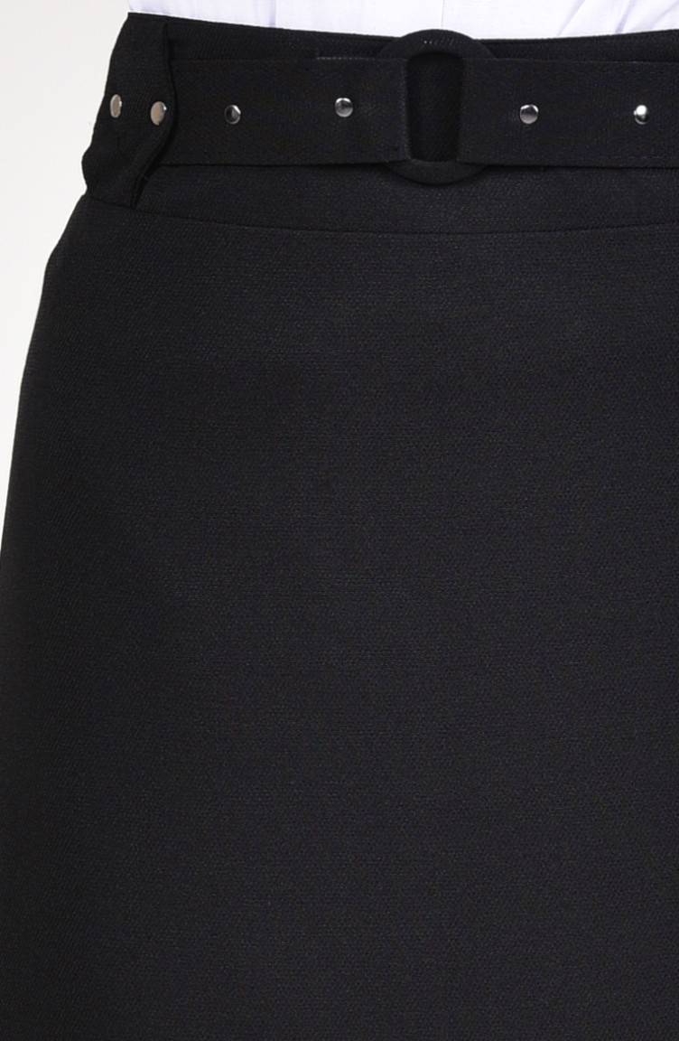 Jupe Crayon Apt. 9 Noire - Taille 16 Femme - Avec Ceinture Et Doublure - Neuf