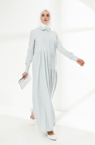 Blue Hijab Dress 9017-05