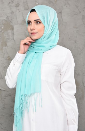 Plain Pashmina Shawl 901472-11 Mint Green 901472-11