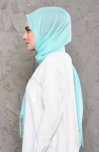 Plain Pashmina Shawl 901472-11 Mint Green 901472-11