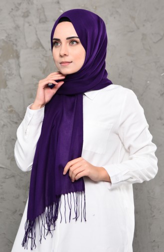 Plain Pashmina Shawl 901472-13 Purple 901472-13