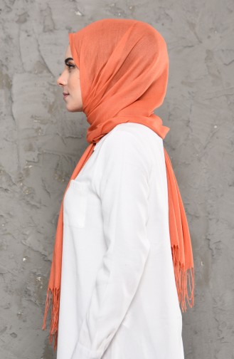 Plain Pashmina Shawl 901472-16 Orange 901472-16