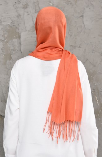 Plain Pashmina Shawl 901472-16 Orange 901472-16