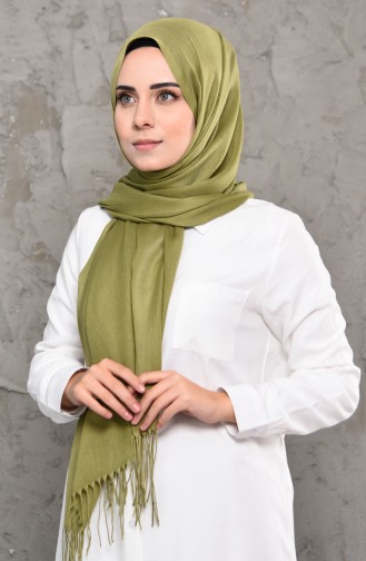 Plain Pashmina Shawl 901472-17 Pistachio Green 901472-17